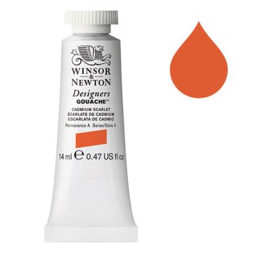 Winsor & Newton Designers gouache 106 cadmium scarlet (14 ml)