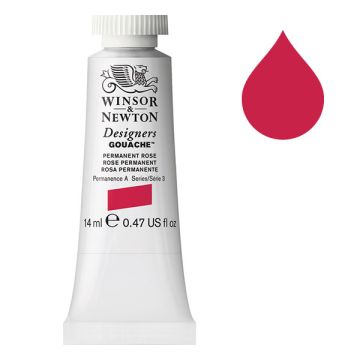 Winsor & Newton Designers gouache 502 permanent rose (14 ml)