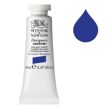 Winsor & Newton Designers gouache 455 briliant purple (14 ml)