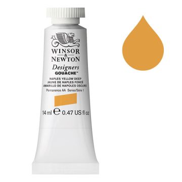 Winsor & Newton Designers gouache 425 naphthol yellow deep (14 ml)