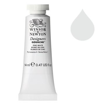 Winsor & Newton Designers gouache 748 zinc white (14 ml)