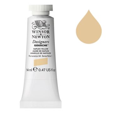 Winsor & Newton Designers gouache 422 naples yellow (14 ml)