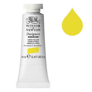 Winsor & Newton Designers gouache 345 lemon yellow (14 ml)