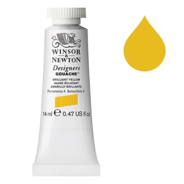 Winsor & Newton Designers gouache 055 briliant yellow (14 ml)