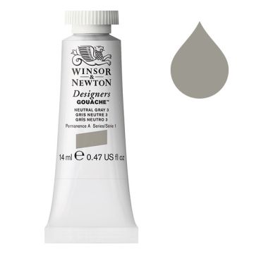 Winsor & Newton Designers gouache 436 neutral grey (14 ml)