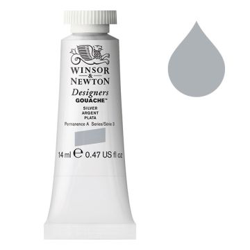 Winsor & Newton Designers gouache 617 silver (14 ml)