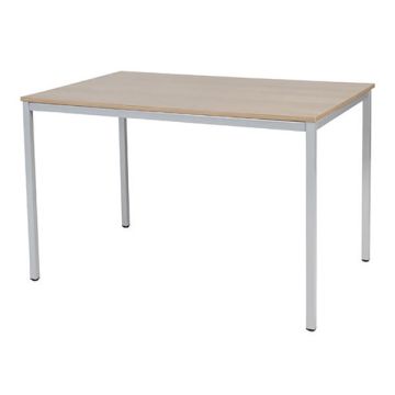 Schaffenburg Domino Basic vergadertafel aluminium frame kersen licht blad 120 x 80 cm