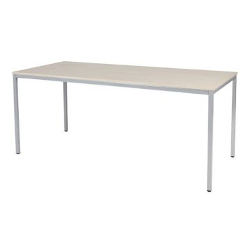 Schaffenburg Domino Basic vergadertafel aluminium frame lindberg eiken blad 180 x 80 cm