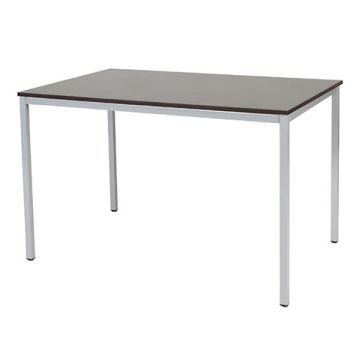 Schaffenburg Domino Basic vergadertafel aluminium frame logan eiken blad 120 x 80 cm