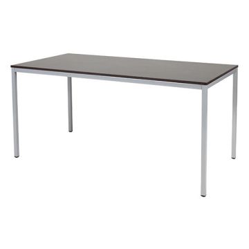 Schaffenburg Domino Basic vergadertafel aluminium frame logan eiken blad 160 x 80 cm