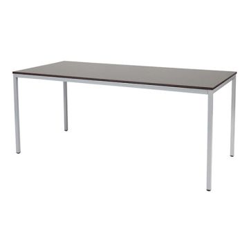 Schaffenburg Domino Basic vergadertafel aluminium frame logan eiken blad 180 x 80 cm