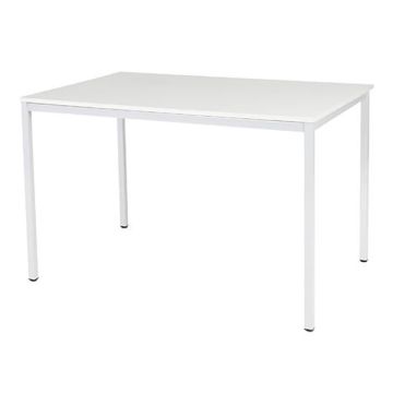 Schaffenburg Domino Basic vergadertafel wit frame krijtwit blad 120 x 80 cm