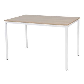 Schaffenburg Domino Basic vergadertafel wit frame kersen licht blad 120 x 80 cm