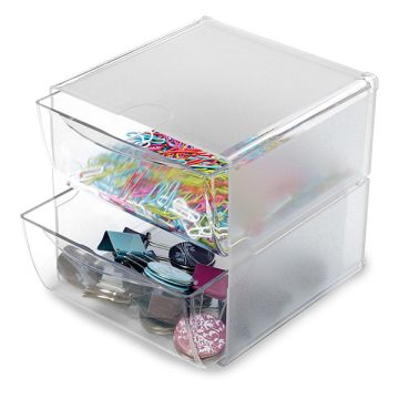 Deflecto Classic Cube organizer met 2 lades