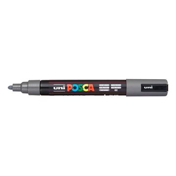 Posca PC-5M verfmarker diepgrijs (1,8 - 2,5 mm rond)