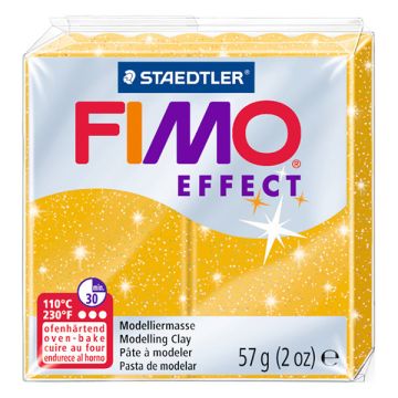 Fimo klei effect 57g glitter goud | 112