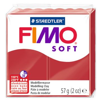 Fimo klei soft 57g kerstrood | 2P