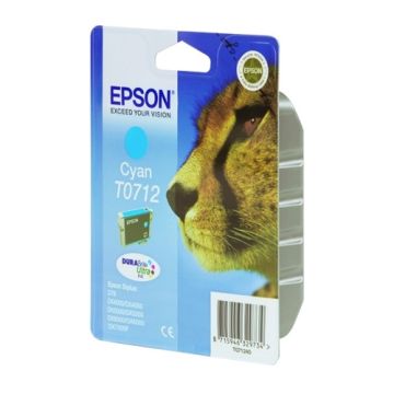 Epson T0712 inktcartridge cyaan (origineel)