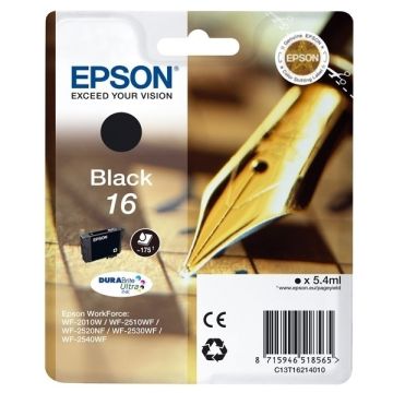 Epson 16 (T1621) inktcartridge zwart (origineel)