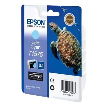 Epson T1575 inktcartridge licht cyaan (origineel)