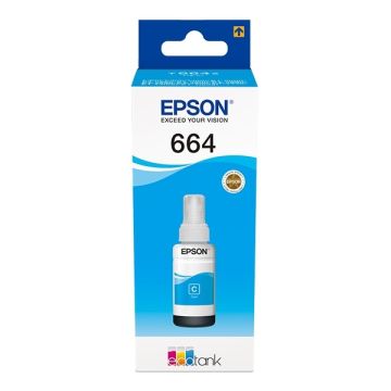 Epson 664 (T6642) inkttank cyaan (origineel)