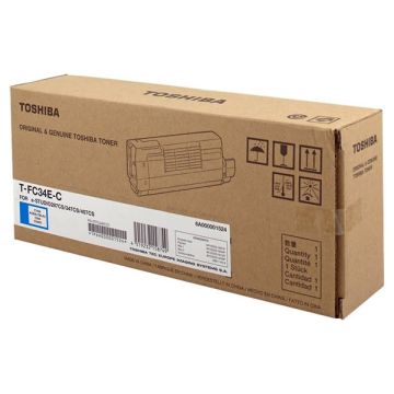 Toshiba T-FC34E-C toner cyaan (origineel)