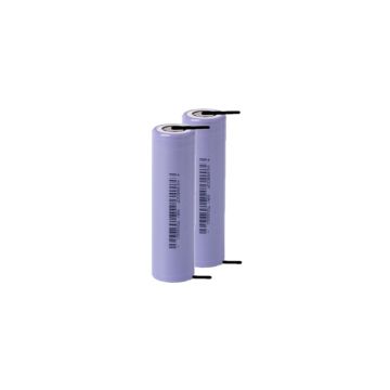 2 stuks: BAK 18650 batterij met soldeerlippen (3.6 V, 3350 MAh, 10A)