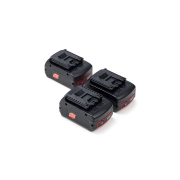 Startset: 3x Bosch GBA 18V / 1600A002U5 accu's (18 V, 5.0 Ah, 123accu huismerk)