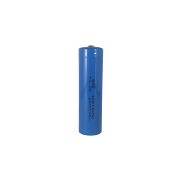 ICR18650 Button Top batterij 1 stuk (3.7 V, 2600 mAh, 123accu huismerk)