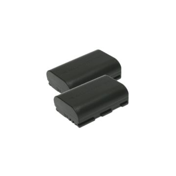 2 stuks: Canon LP-E6 / LP-E6N / LP-E6NH accu's (7.2 V, 1600 mAh, 123accu huismerk)