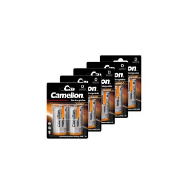 Camelion Oplaadbare D / HR20 Ni-Mh Batterijen (10 stuks, 10000 mAh)