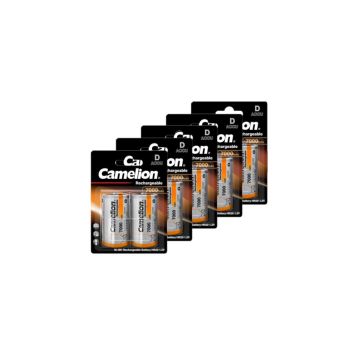 Camelion Oplaadbare D / HR20 Ni-Mh Batterijen (10 stuks, 7000 mAh)