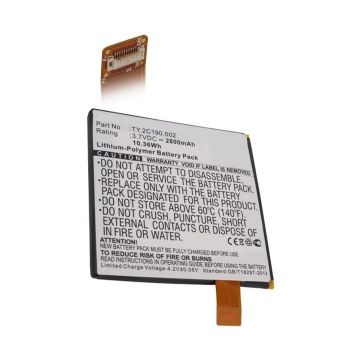 Dell TY.2C190.002 accu (3.7 V, 2800 mAh, 123accu huismerk)