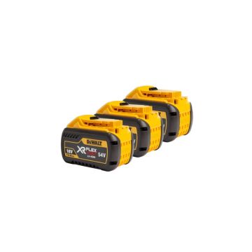 Starterset: 3x DeWalt DCB548-XJ / XR FlexVolt accu's (18V / 54V, 12Ah, origineel)