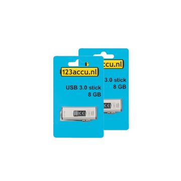 Aanbieding: 2x 123accu USB 3.0 stick 8GB