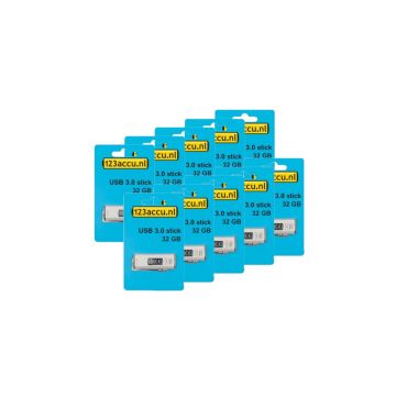 Aanbieding: 10x 123accu USB 3.0 stick 32GB