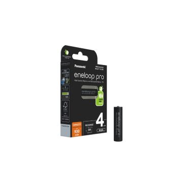 Panasonic Eneloop Pro Oplaadbare AAA / HR03 Ni-Mh Batterijen (4 stuks, 930 mAh)