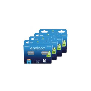 Panasonic Eneloop Oplaadbare AAA / HR03 Ni-Mh Batterijen (32 stuks, 800 mAh)