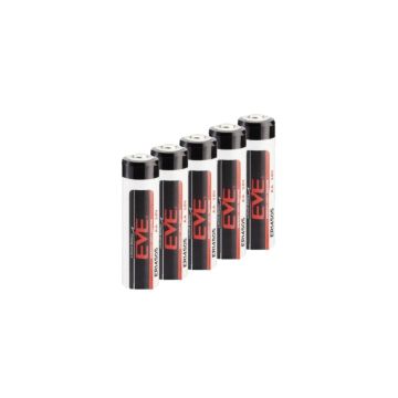 Aanbieding: 5 x EVE ER14505 / AA batterij (3.6V, 2700 mAh, Li-SOCl2)