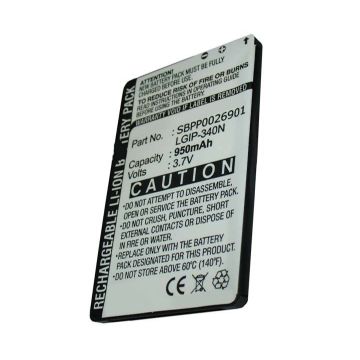 LG LGIP-340N / SBPP0026901 / SPPP0018575 accu (950 mAh, 123accu huismerk)