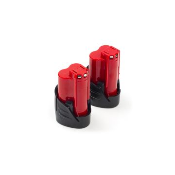 2-pack Milwaukee M12 B2 / 4932430064 accu's (12 V, 2.0 Ah, origineel)