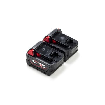 2-pack Milwaukee M18 B5 / 4932430483 accu's (18 V, 5.0 Ah, origineel)