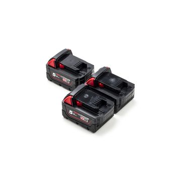 3-pack Milwaukee M18 B5 / 4932430483 accu's (18 V, 5.0 Ah, origineel)