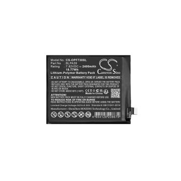 OPPO BLPA39 accu (7,82 V, Li-pl, 2400mAh, 123accu huismerk)