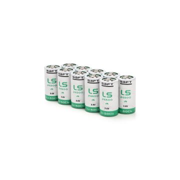 Aanbieding: 10 x Saft LS26500 / C batterij (3.6V, 7700 mAh, Li-SOCl2)