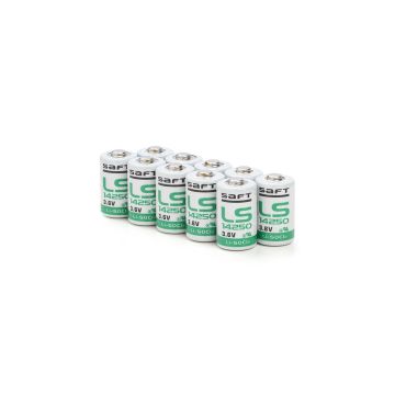 Aanbieding: 10 x Saft LS14250 / 1/2 AA batterij (3.6V, 1200 mAh, Li-SOCl2)