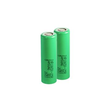 Samsung INR18650-25R / 18650 Li-ion batterij (2 stuks, 3,7 V, 2500 mAh, 20A)