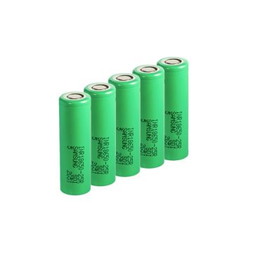 Samsung INR18650-25R / 18650 Li-ion batterij (5 stuks, 3,7 V, 2500 mAh, 20A)