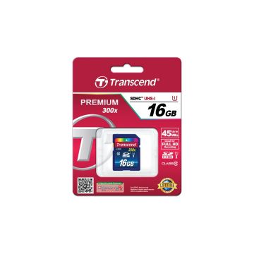 Transcend SDHC geheugenkaart class 10 - 16GB