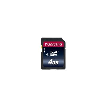 Transcend SDHC geheugenkaart class 10 - 4GB